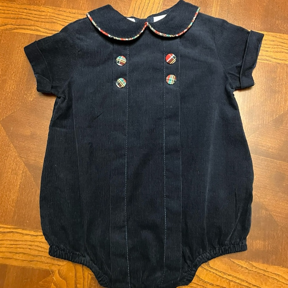 EUC The Bailey Boys Bubble. Navy Corduroy. 9M. Sfpf. $26